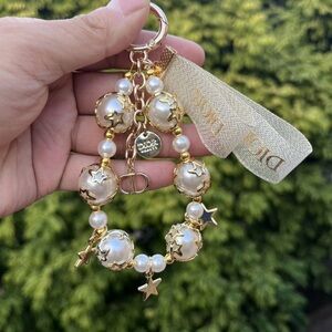 GWP Dior Beauty Faux Pearls with Stars Bag Charm
